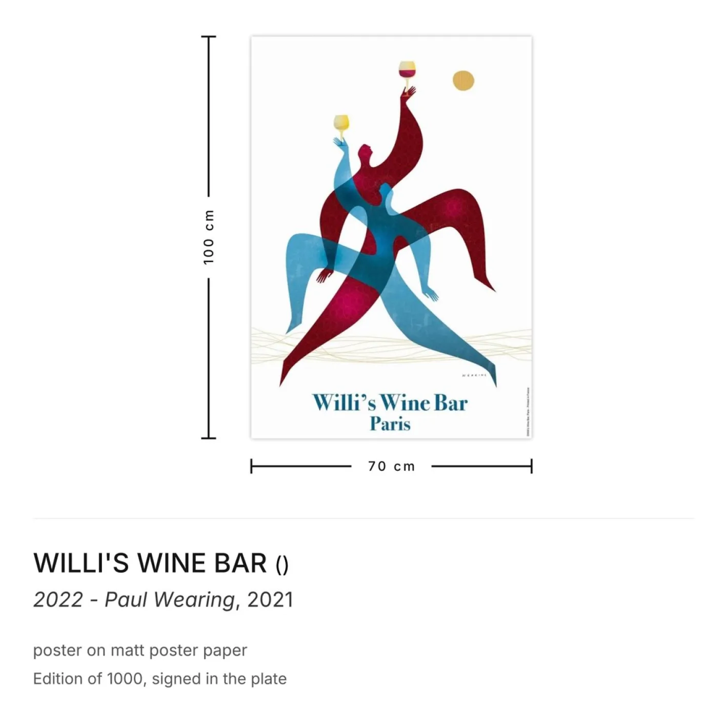 Willis Weinbar Poster von Paul Carrying, 2021