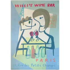 Willi's Wine's Bar Poster von Javier Mariscal, 1999