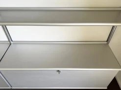 Wingset Regalsystem in Silber von Otto Zapf für Vieler / Vitra, Deutschland, 1980er