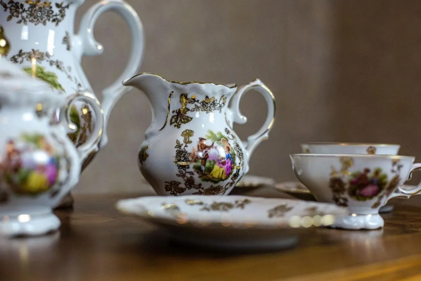 Winterlingbavaria Kaffeeservice, 1950er, 9er Set