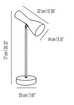 Wormhole Tischlampe von Simone Calcinai