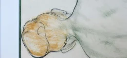 Xavier De Langlais, Nackte Frau, die von hinten kniet, 1926, Pastell auf Papier, Gerahmt