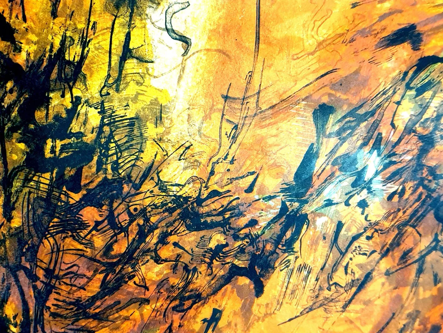 Zao Wou-ki - Originale Lithographie - Abstract Composition 1962