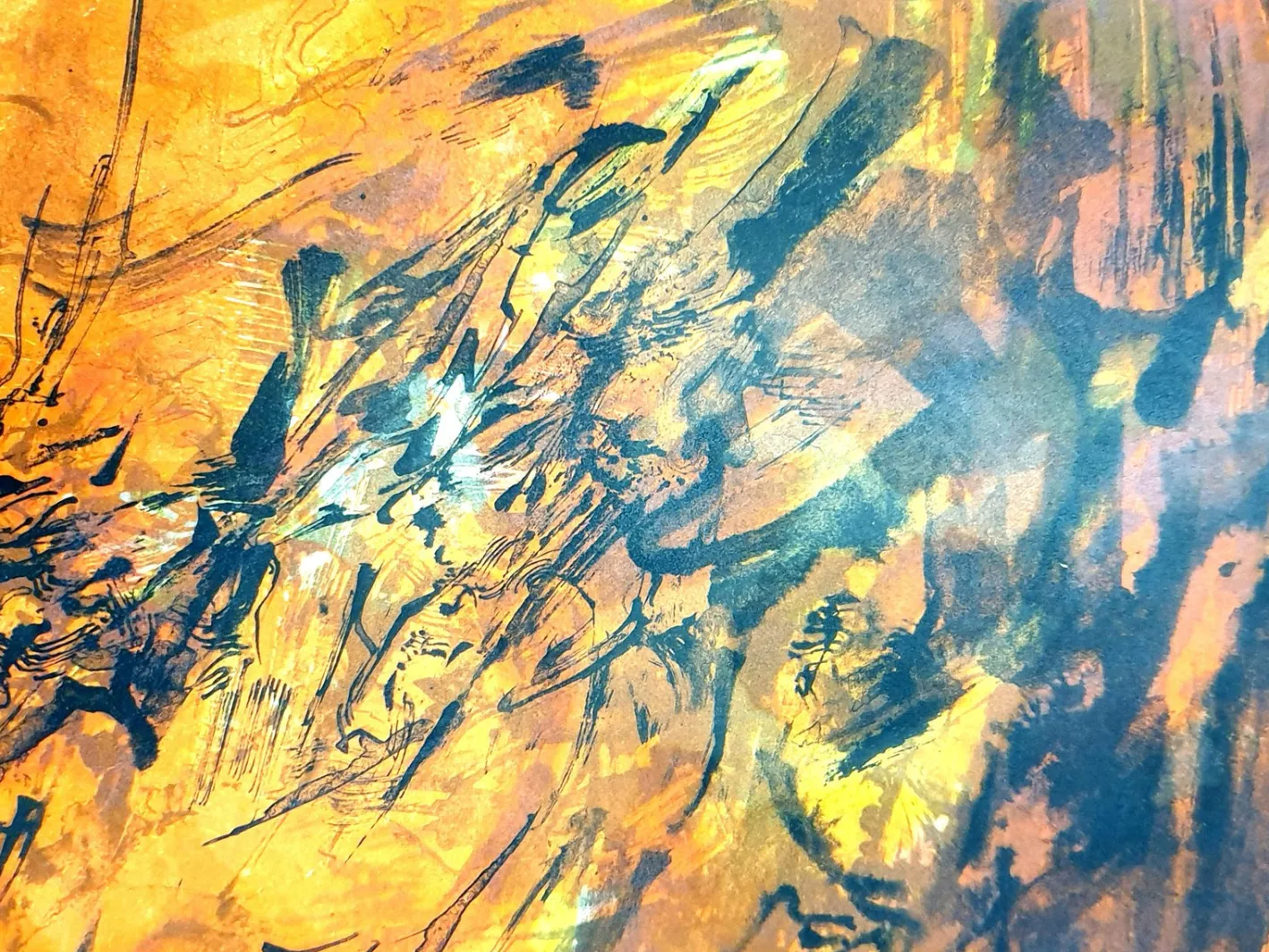 Zao Wou-ki - Originale Lithographie - Abstract Composition 1962