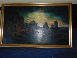 Zdzisław Przebindowski, Landschaft, Öl auf Leinwand