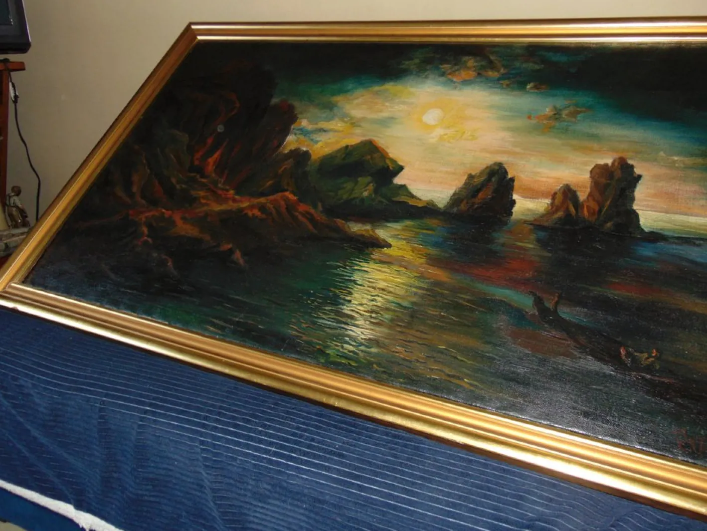 Zdzisław Przebindowski, Landschaft, Öl auf Leinwand