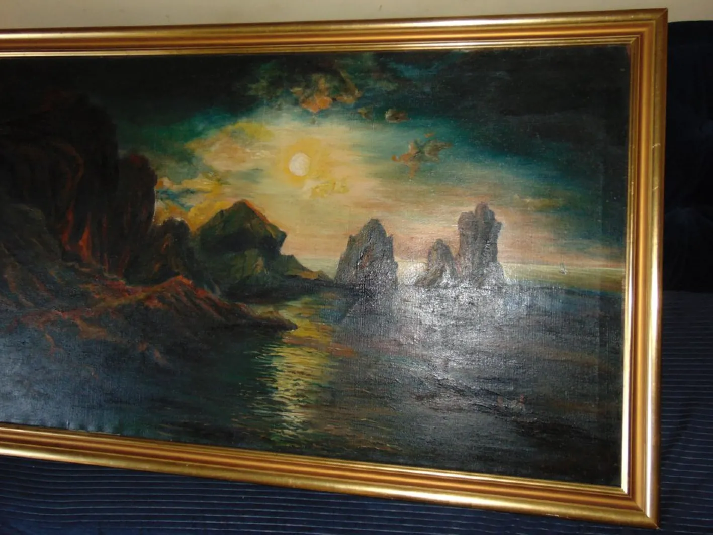 Zdzisław Przebindowski, Landschaft, Öl auf Leinwand