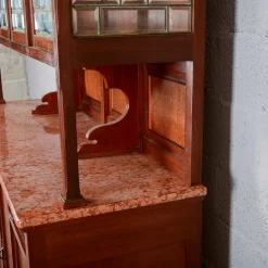 Zweiteiliges Sideboard mit Vitrine und 4 Türen