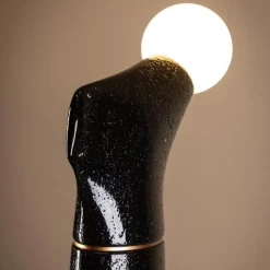 Zylindrische Noda III Stehlampe aus schwarzem Metall von Manufacture XXI